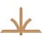 Ekena Millwork Redmond Smooth Timber Gable Bracket, Western Red Cedar, 48"W x 30"H x 1 1/2"D x 3 1/2"F, 15/12 Pitch GBW048X30X0204RED00SWR - alternate 1